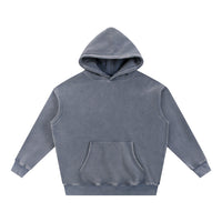 Light Wash Fleece Oversize Hoodie in Royal Blue, product detail