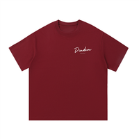 Heavyweight Oversized Cotton Tee - Wine Red